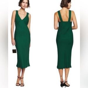 Reformation Beauden Dress Size XS Green NWT